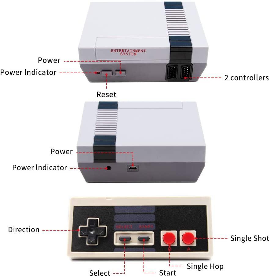 Retro spelkonsol 620 spel